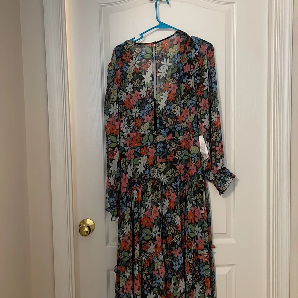 Top shop floral dress Sz 14 - Picture 3 of 3
